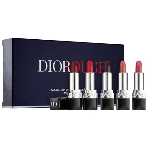 dior mini rouge set|dior mini lipstick set.